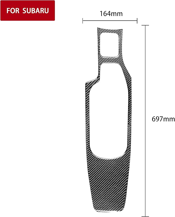 Real Carbon Fiber Trim for Subaru Accessories | for BRZ/Scion FR-S/Toyota 86 2016 2017 2018 2019 2020 Central Control Armrest Panel Interior Thick Overlay Decal