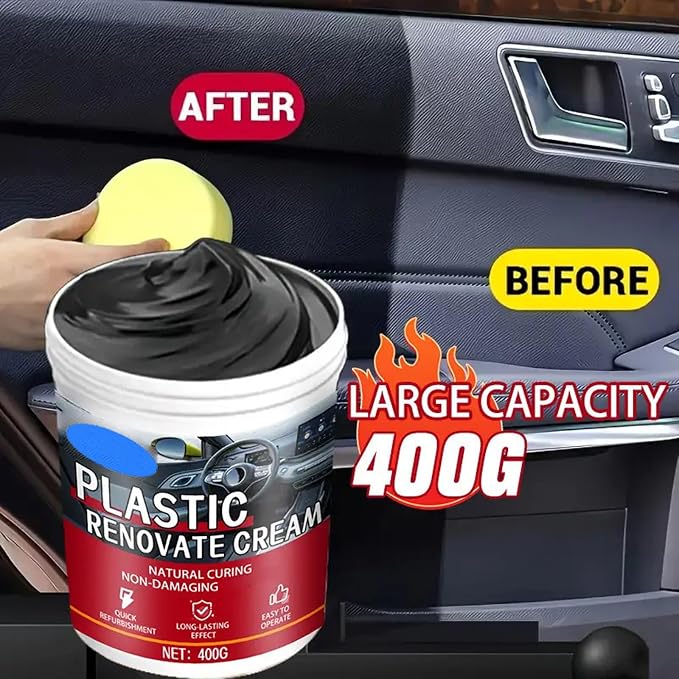 Vehicle Restoration Waxes Refinishing Agent for Dashboards Wheel Trim Sofa Upholstery Long Lasting Finish 400g Dashboard Polish Waxes