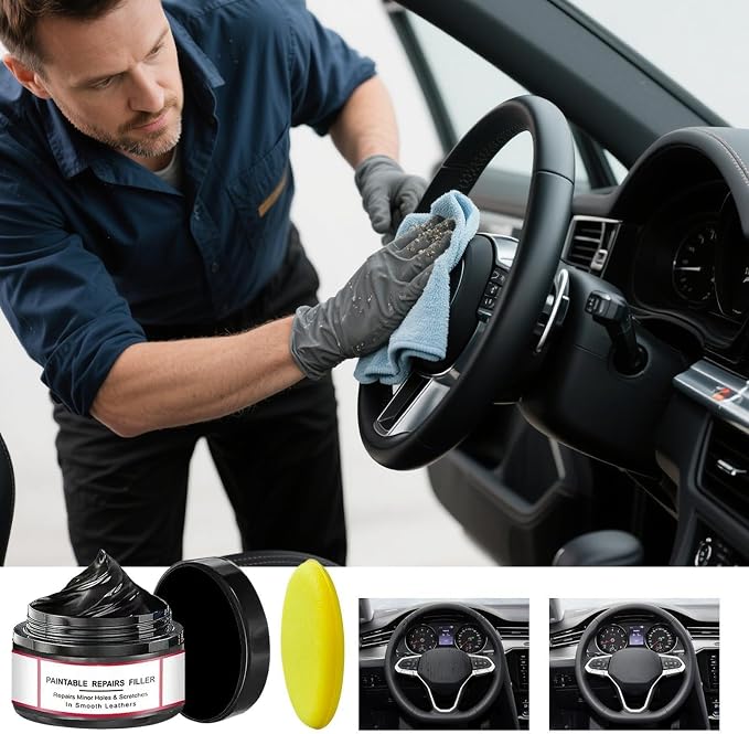 Car Scratch Repair Paste - 50g Car Scratch Removal Wax | Automotive Scraatch Remover Cream, Paint Scraatch Repair Compound For Interior Leather Dashboard Boat Truck Convertible Garage Home Underseat
