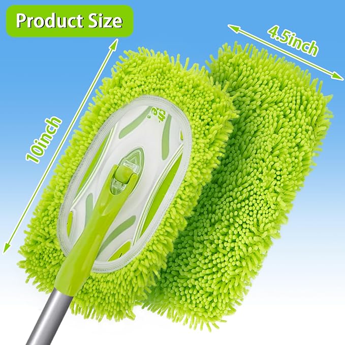Unoutur Reusable Dry Sweeping Cloths Microfiber Wet Mop Pads Compatible with Swiffer Sweeper Mop Replacement Sweeping Mopping pad Refills for Hardwood Surface Floor Cleaning (8PCS)