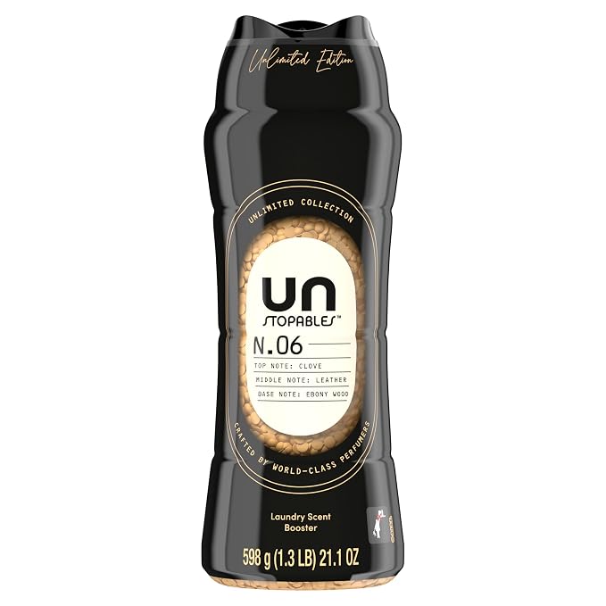Downy Unstopables Unlimited Collection In-Wash Laundry Scent Booster Beads, No. 06, Fine Fragrance, Long-Lasting Fresh Scent Beads, 21.1 oz