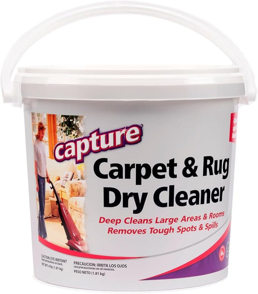 Capture Carpet & Rug Dry Cleaner: Carpet Deodorizer & Freshener Powder - Pet Odor Eliminator - Spot & Stain Remover - Fresh Natural Scent - Carpet Cleaner Powder - Dry Rug Powder Cleaner (4 lb)
