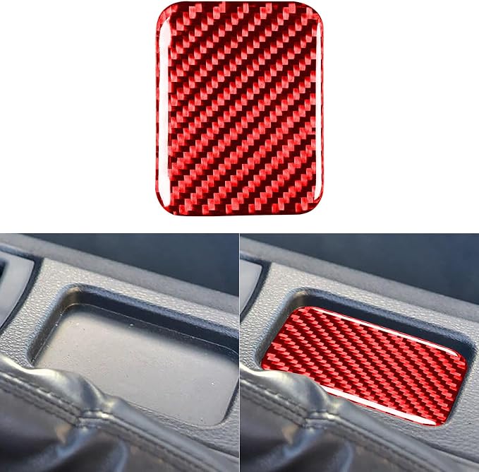 Real Carbon Fiber Decals Car Accessories Center Control Gear Shift Box Cover Trim Sticker Compatible with Scion FR-S 2013 2014 2015 2016 / Toyota 86 2017 2018 2019 2020