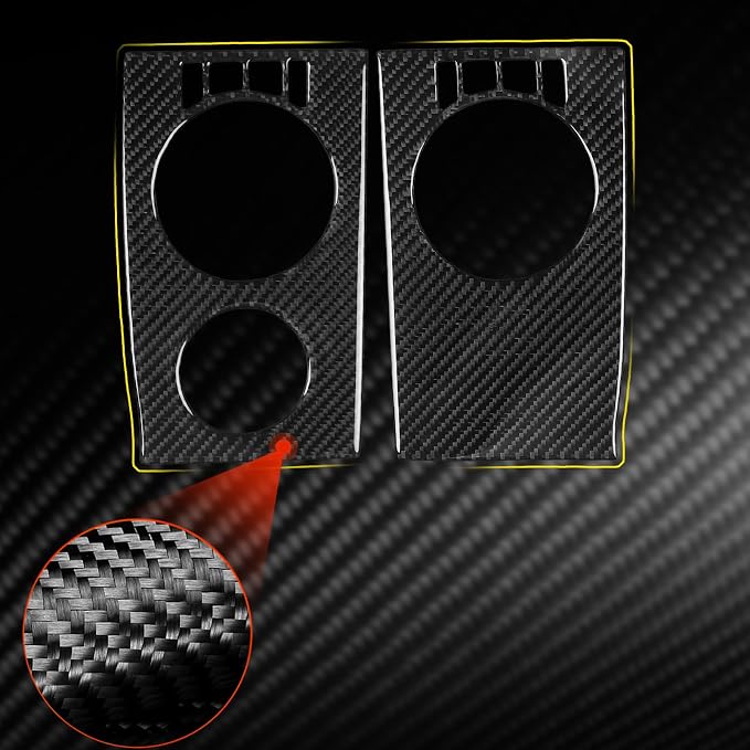 Fit for Ford Expedition 2007-2014 Air Vent Trim Soft Carbon Fiber | Dashboard Side Air Vent Trim Stickers, Anti-scratch, Interior Cover, Decorations Trim