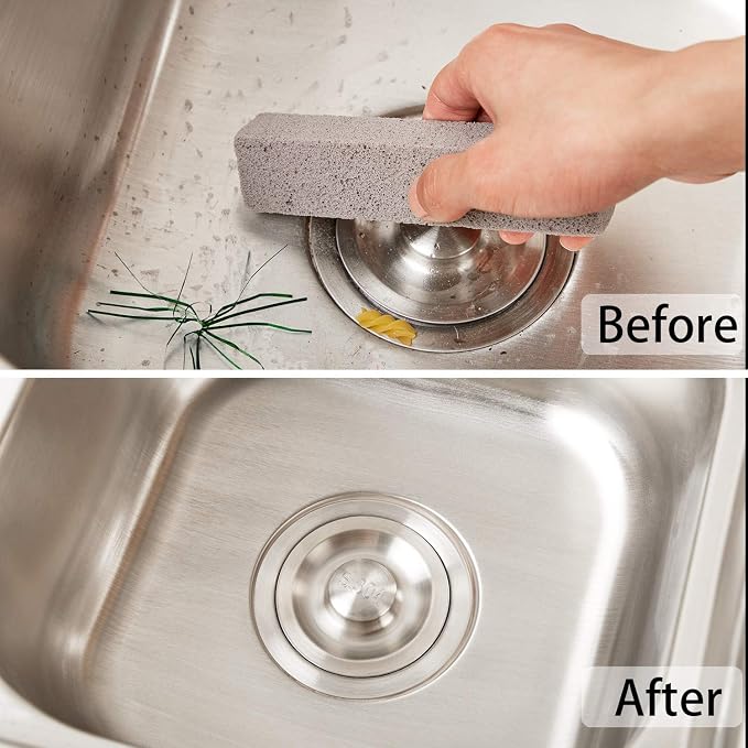 Chinco 36 Packs Pumice Stick for Cheaning, Pumice Scouring Stone Pad Removing Stain Grime Without Leaving Scratches for Kitchen Oven Stove Home Bathroom Toilet Pool House Cleaning Supplies