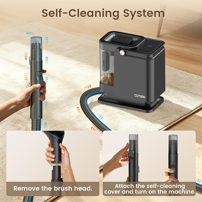 Handheld Spot Carpet Cleaner, 18Kpa Portable Deep Upholstery Stain Remover Machine, Lightweight Fabric Spot Cleaner for Household Sofa, Mattress, Car Seat, Rug Spills & Stains