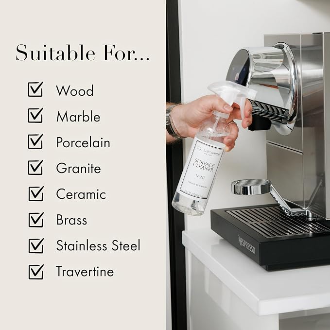 The Laundress Surface Cleaner, No. 247 Scented; Safe for Granite, Marble, Porcelain, & Wood; Bio-Based Ingredients; 15.5 Fl OZ, (Pack of 2)