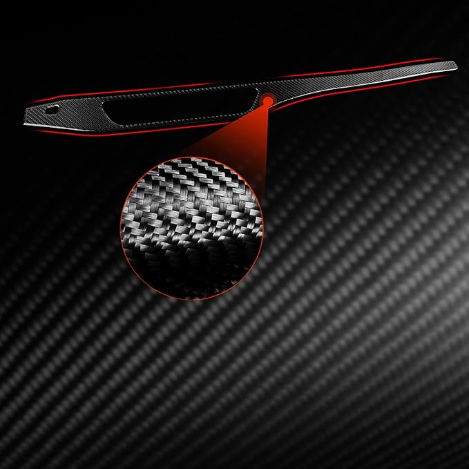 Real Carbon Fiber Trim for Audi Accessories | for B9 A4 S4 A5 S5 2017-2019 / RS5 2018 2019 Center Control Co-Pilot Side Panel Interior Thick Overlay Decal