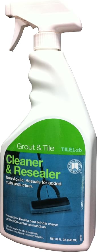 Custom Building Products TileLab Grout & Tile Cleaner and Resealer, 32 fl. oz.(946 ml) (Pack of 2)