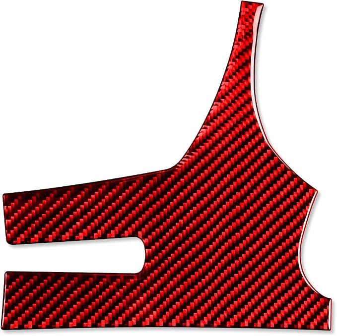 Red Real Carbon Fiber Trim for Nissan Rogue Accessories | for 2014-2020 / Rogue Sport 2017-2022 Headlight Switch Panel Cover Sticker Interior Thick Overlay Decal
