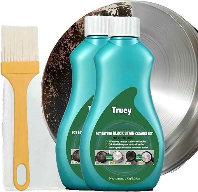 Pot Bottom Black Stain Cleaner Set,Powerful Kitchenware Cleaner(150g)(1) | pot bottom black stain cleaner