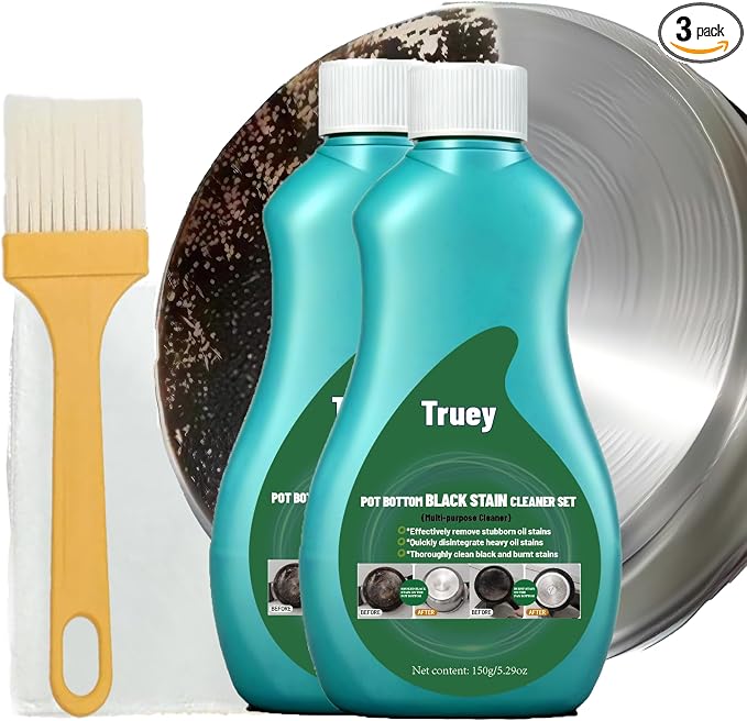 Pot Bottom Black Stain Cleaner Set,Powerful Kitchenware Cleaner(150g*3) | pot bottom black stain cleaner
