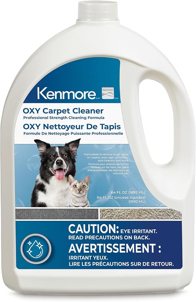 Kenmore KS1030 OXY Carpet Cleaner Professional Cleaning Formula, 64 oz | Spot & Stain Shampoo Solution