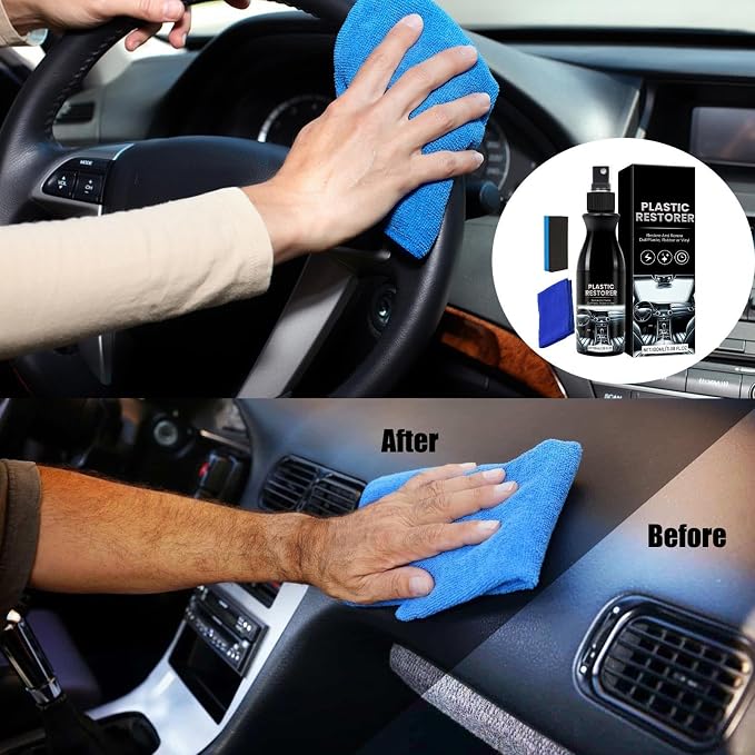 Refurbish Agent – Car Interior Cleaner, Dashboard Polisher, Seat Stain Remover | High-Gloss surfaces Renewal Formula For Automotive Repair And Interior Restoration Tasks