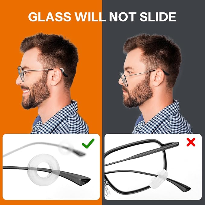 Glasses Cleaner Kit,Eyeglass Repair Kit- Eyeglass Cleaner |24H Anti Fog Lens Cleaner Spray| Microfiber Cleaning Cloth|3 in 1 Screwdriver| 6 Silicone Eyeglass Nose Pads with Screws| 2 Glasses Ear Grip