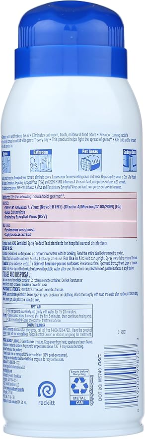 Lysol Disinfectant Spray Neutra Air Lavender Lily 10 oz