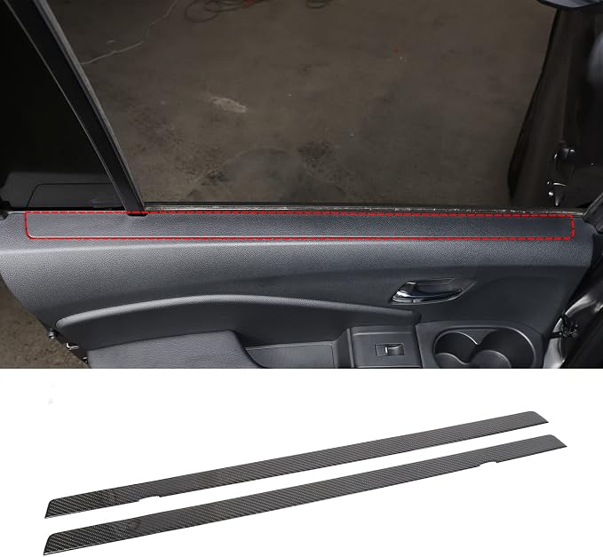 Car Inner Door Trim Strip for Honda Pilot 2016-2022, Car Front Rear Interior Door Panel Trim Cover Sticker, Door Armrest Panel Molding Decorative Strip (Rear Door Window Side Trim Stip)