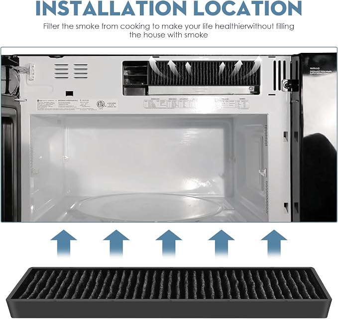 5230W1A003A Charcoal Filter Replacement for LG Microwave Charcoal Filter and Kenmore Microwave Hood AP4439398 1164492 AH3527523 EA3527523 PS3527523 LG Microwave Filter Replacement