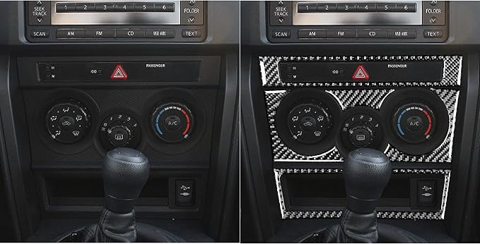 Real Carbon Fiber Trim for Subaru Accessories | for Scion FR-S/Toyota 86 2016 2017 2018 2019 2020 Headlight Switch Control Button Cover Interior Thick Overlay Decal - B