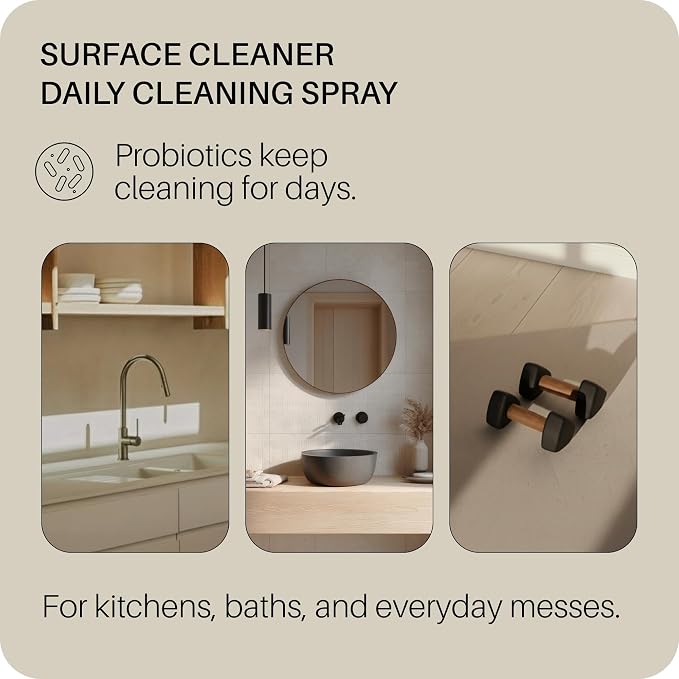 Everneat Oven Cleaning Kit: Natural Oven Cleaner and Kitchen Cleaner | Heavy Duty Oven Cleaner & Oven Rack Cleaner Kit | Fume-free & Safe to Clean All Ovens (Bloom) | Refillable Plastic Jar & Bottle