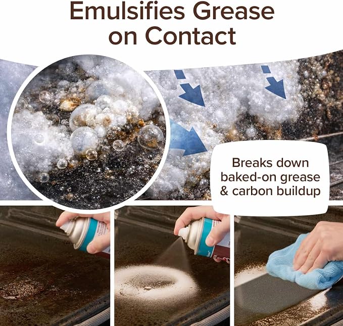 Bull Shot Oven Pro, AS SEEN ON TV, Cling Foam Melts Away Baked-On Grease, Char & Food In Minutes, Professional Strength, Shake, Point & Spray, Made in the USA, Ovens, Racks, Drip Pans & Broilers