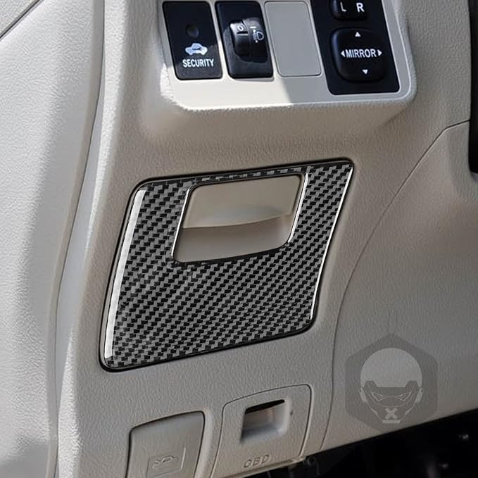 Driver Storage Cover Trim for Toyota Corolla 2009-2013 Accessories Black | Soft Carbon Fiber | Upgrades for Car | Only for Left-Hand Drive | Anti-Scratch | Sporty Style