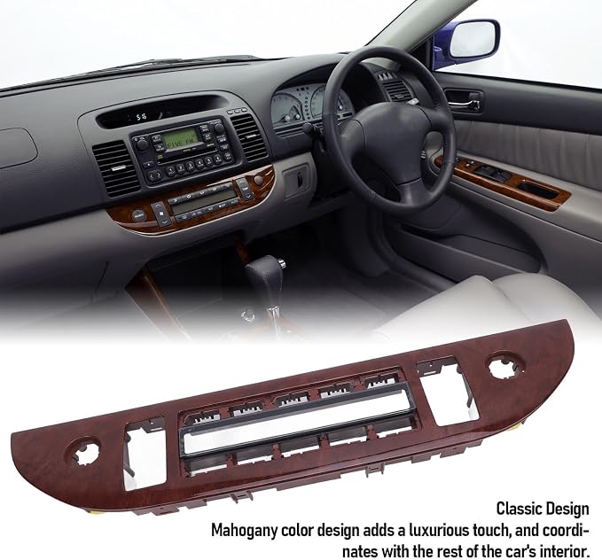 Srliya AC Climate Control Panel Cover Trim – Compatible with Toyota Camry XV30 2001–2006 Center Air Conditioning Switch Panel