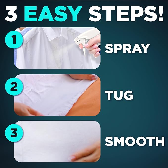 Downy Wrinkle Releaser Spray, All In One Wrinkle Release Spray, Odor Eliminator, Static Remover, Fabric Refresher & Ironing Aid for Clothes, 33.8 Fl Oz (Pack of 2), Unstopables Fresh Scent