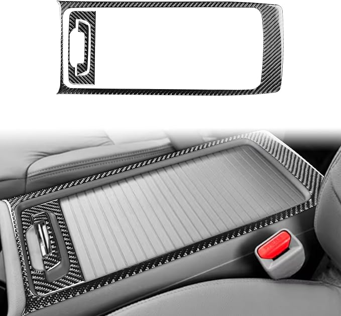 Real Carbon Fiber Trim for Honda CRV Accessories | for CR-V 2012 2013 2014 2015 2016 Center Control Armrest Box Panel Frame Sticker Interior Thick Overlay Decal