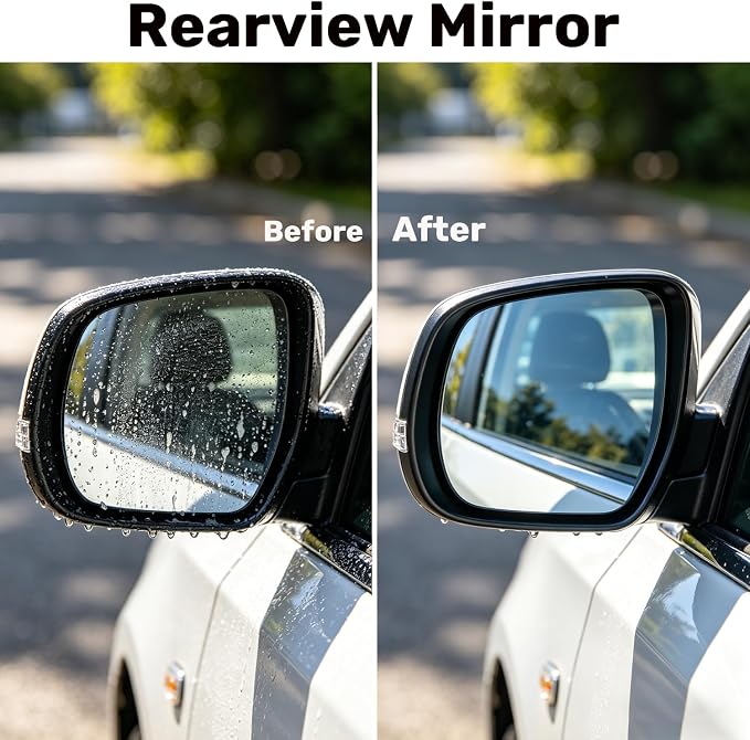 Glass Emulsion Cleaner,Car Oil Film Cleaner,Handle Oil Film Remover&Windshield Cleaner For Cars Window, Glass Emulsion, Crystal Clear View