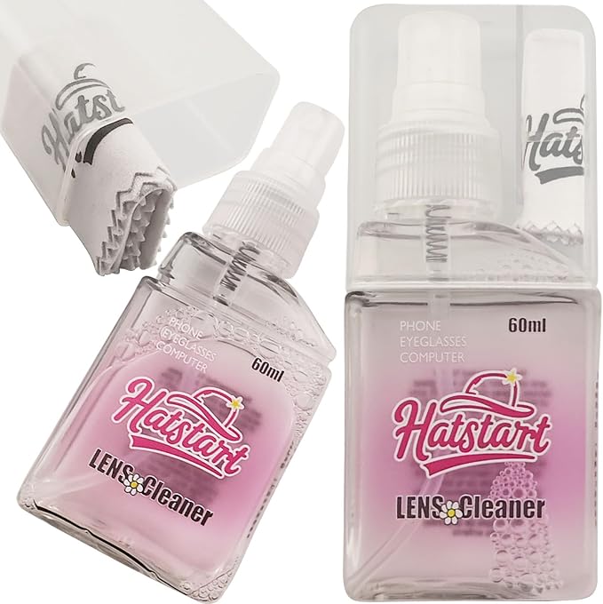 2 Pack Electronic Screen Cleaner Spray, Hatstart Cell Phone Touch Screens Cleaning for TV Laptop Computer Tablet PC LCD Flat Screens and Car Display, Compatible with iPhone iPad MacBook Pro, Pink