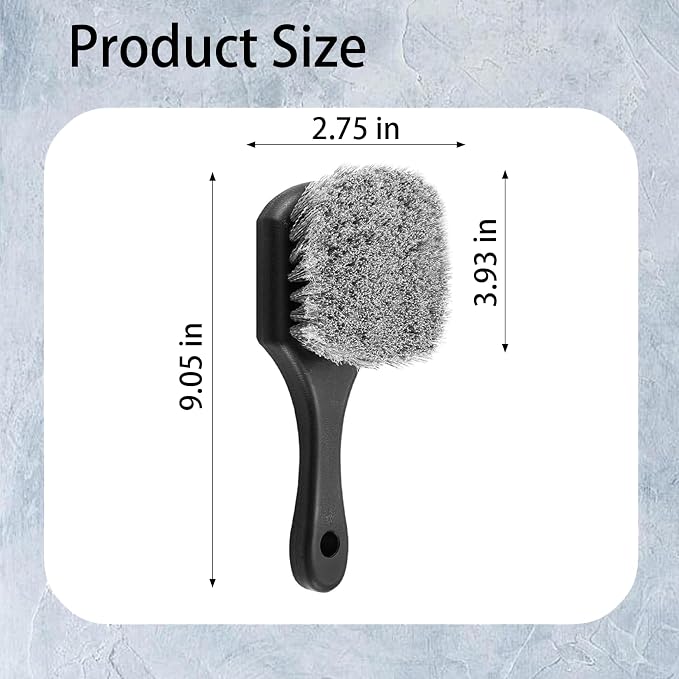 10-Piece Heavy-Duty Scrub Brushes Set with Bird Bath Scrubber and Crevice Tools for Outdoor, Kitchen, Bathroom, Tire & Wheel(Grey)