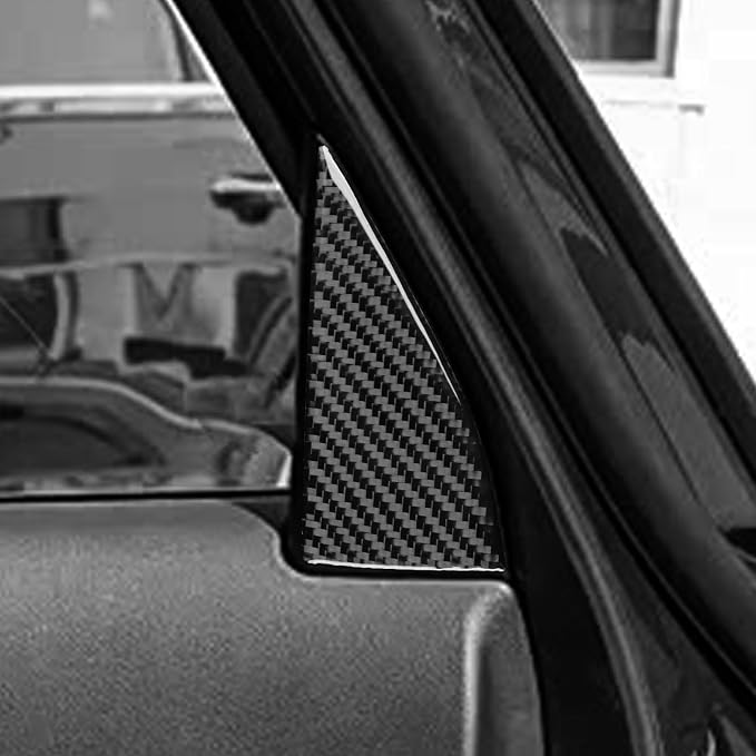 Real Carbon Fiber Rear Stickers Fit for Audi A3 8Y S3 2021-2025 | Rear Window Pillar Trim Decorations | Accessories | Self-adhesive