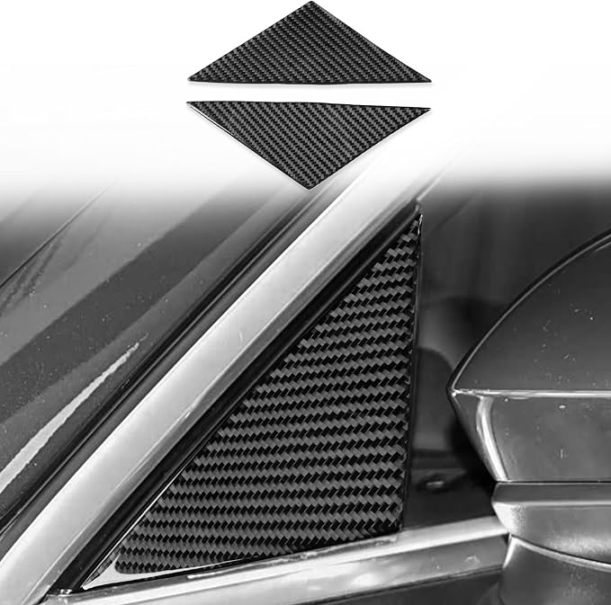 Real Carbon Fiber A-Pillar Stickers Fit for Audi A3 8Y S3 2021-2025 | Trim A-Pillar Cover Decorations | Accessories | Thick Overlay | Anti-scratch