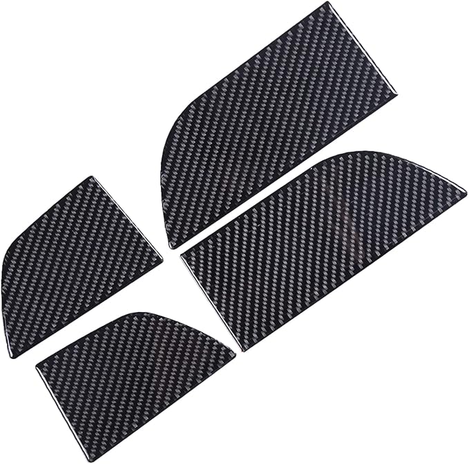 Car Interior Door Groove Gate Pad, Inner Door Slot Mats, Car Cup Holder Coaster Mat for Honda Pilot 2016-2022, Carbon Fiber (Door Armrest Stowage Bin Mats)