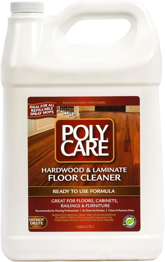 Hardwood Floor Cleaner Refill - 128 fl oz - Fresh Scent - Refill for Spray Mops and Spray Bottles - Residue-Free Floor Cleaning Solution for Hardwood, Laminate & Engineered Wood Floors