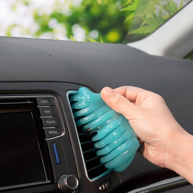 TICARVE 2Pack Cleaning Gel for Car Putty Car Slime Cleaning Car Detail Putty Tools Car Interior Cleaner Automotive Car Cleaning Kits Keyboard Cleaner Blue Green (320g/11.2oz) | Car Interior Cleaner Car Slime Cleaner Automotive Sticky Car Cleaner Keyboa...