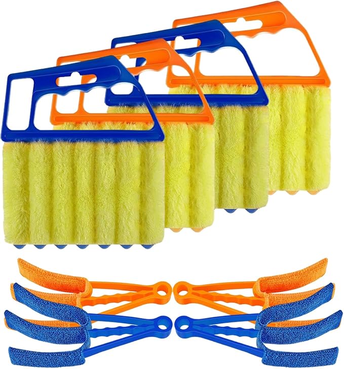 Washable Blind Cleaner Tool, Blind Duster, Microfiber Dusting Brush for Venetian Blinds, Window Shutters, Air Conditioner Vents(8-Pack)