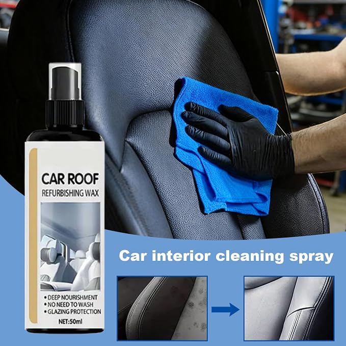 Automotive Trim Restorer Polishing High Gloss Restore Solution Towel | Auto Trim Restorer Refurbish Mist for Taxi, Truck, Motorhome, Minivan, Dashboard, Center Console, Door Handles, Roof