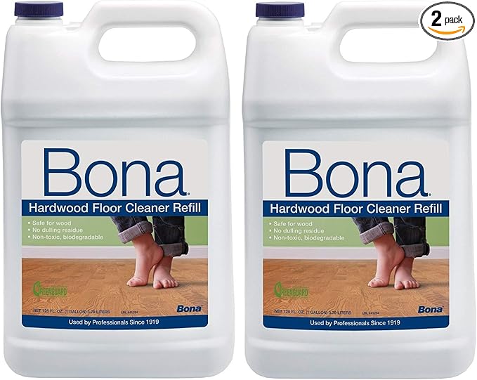 Bona® Hardwood Floor Cleaner Refill, 128 Fl Oz (Pack of 2)