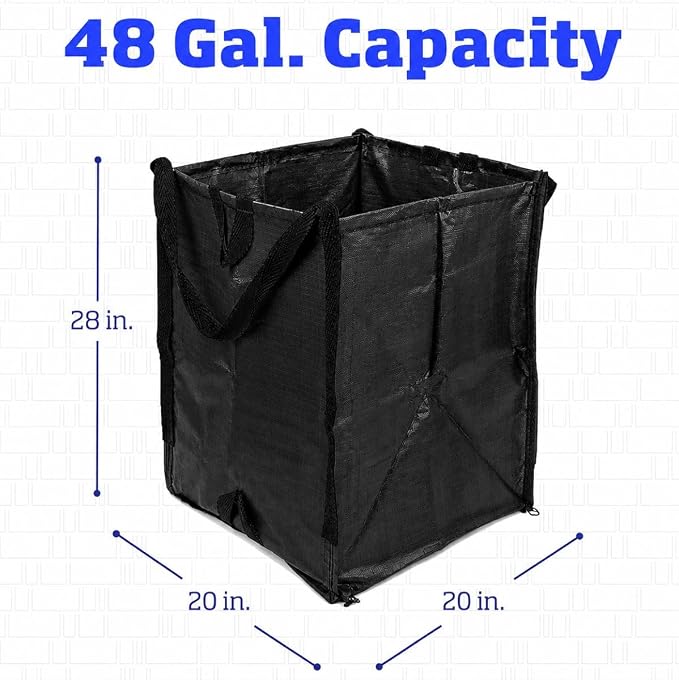 DURASACK Heavy Duty Home and Yard Bags, Black, 3 Pack