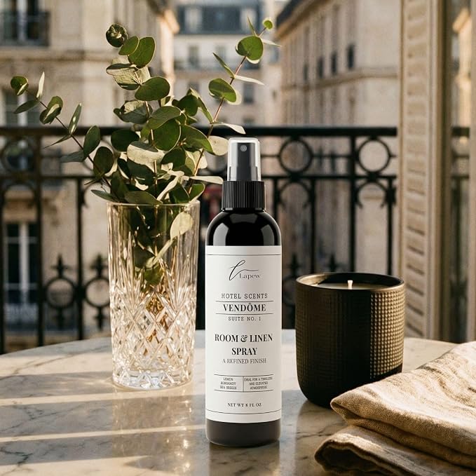 Lapew Hotel Scents Luxury Room Spray | Vendôme Suite 1 | Inspired by the Ritz-Carlton | Linen Spray Air Freshener & Fabric Spray | 8 fl oz