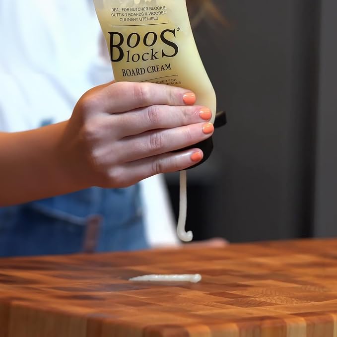 John Boos 3-Pack All-Natural Board Cream for Butcher Blocks and Cutting Boards, 5 oz - Wood Conditioner & Sealer for Maintenance and Protection, Safe Formula with Beeswax & Mineral Oil