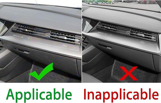 Carbon Fiber Dashboard Stickers Fit for Audi A3 8Y S3 RS3 2021-2025 | for Sportback 2021-2025 | Trim Dashboard Passenger Side Instrument | Thick Overlay | Anti-scratch