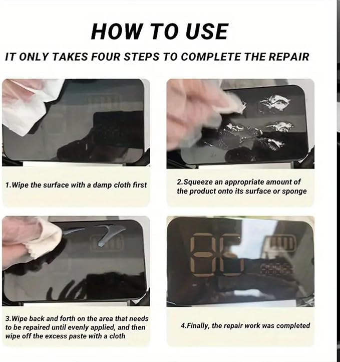 Car Interior Trim Restorer – 50g Scratch Repair Wax Polishes, Plasticc Dashboard Conditioner, Surfaces Renewal Cream | Automotive Detailer for Console Panel, Instrument Cluster, Upholstery Screen