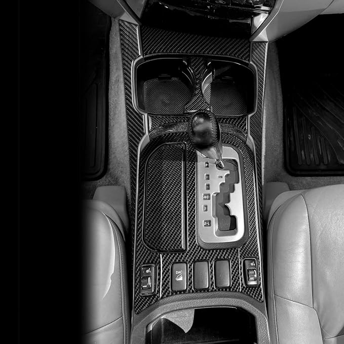 Fit for Toyota 4Runner(N210) 2003-2009 Control Gear Shift Trim Set | for SR5/Sport Edition/Limited | Real Carbon Fiber | Center Control | Accessories | Thick Overlay | Anti-scratch