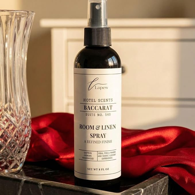 Lapew Hotel Scents Luxury Room Spray | Baccarat Suite 540 | Linen Spray Air Freshener & Fabric Spray | 8 fl oz
