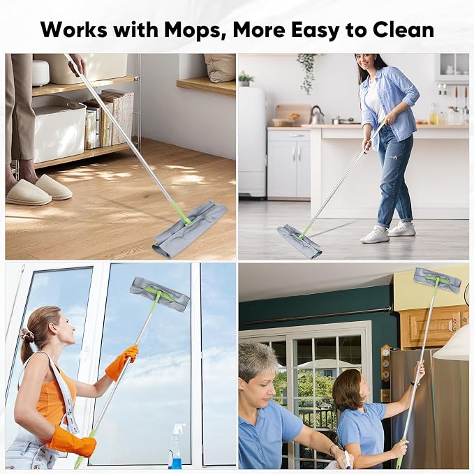 HOMEXCEL Microfiber Glass Cleaning Cloths 6 PK, Lint Free Streak Free, Reusable Microfiber Magic Cleaning Cloth for Cleaning Windows, Glasses, Mirrors, Screens, Stainless Steel, and More, Grey-14”×16”