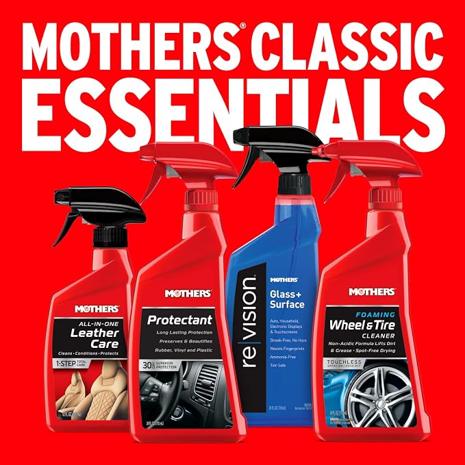 Mothers Protectant, 24 oz. (05324) | Long-Lasting UV Protection for Rubber, Vinyl & Plastic, Shields Dash, Trim, Bumpers & Tires from Fading, Cracking & Drying