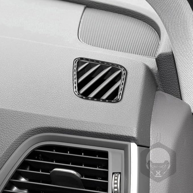 Real Carbon Fiber Trim for Audi 80A Q5 Accessories | for SQ5 2018-2025 Dash Sides Defogging Air Outlet Vent Frame Cover Sticker Interior Thick Overlay Decal